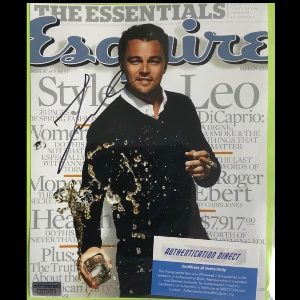 LEONARDO DICAPRIO SIGNED AUTOGRAPHED 8X10 PHOTO